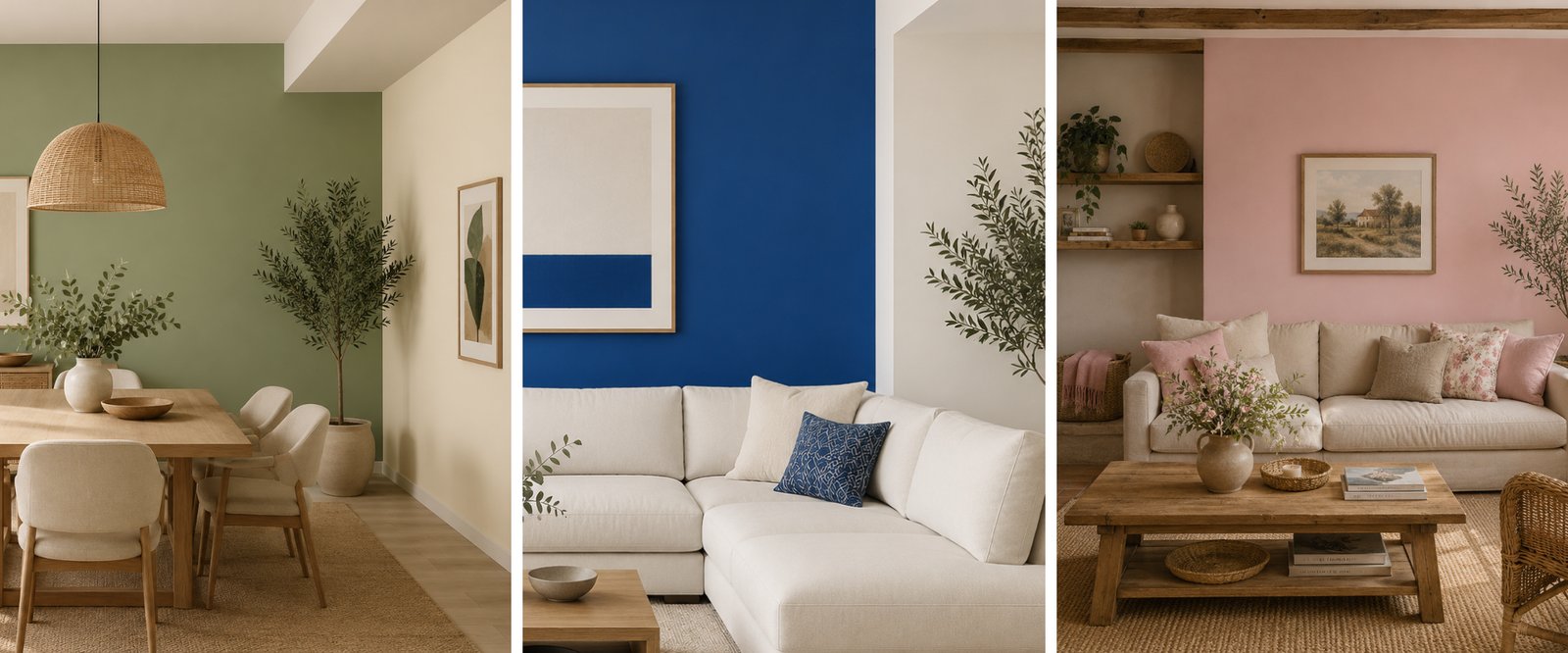 3 combinações de cores tendência para renovar a sala neste verão