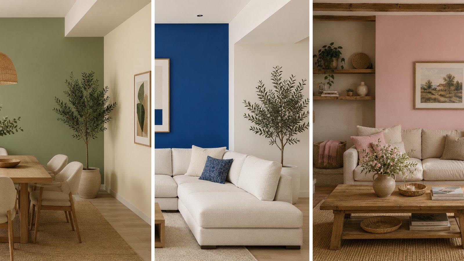 3 combinações de cores tendência para renovar a sala neste verão