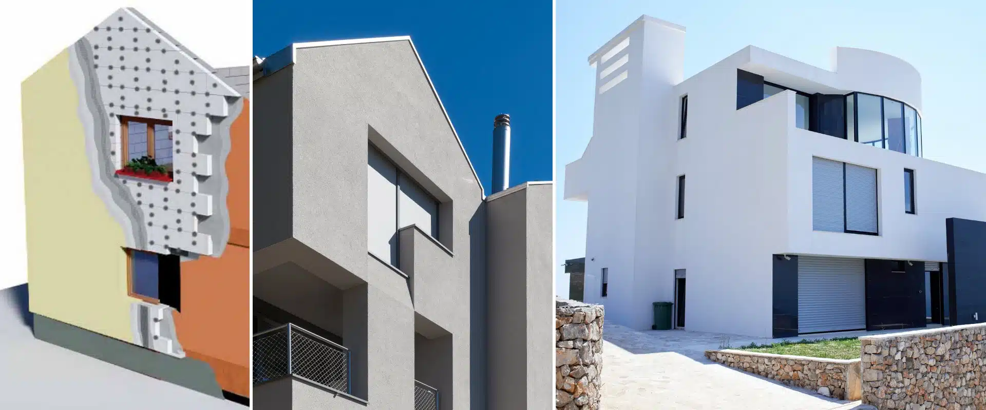 Fachadas de edifícios isoladas pelo exterior com o Sistema ThermInnov